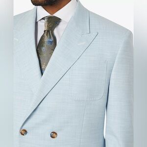 TAYION MENS SUIT JACKET LIGHT/BLUE 44LONG FORMAL, EVENING WEAR